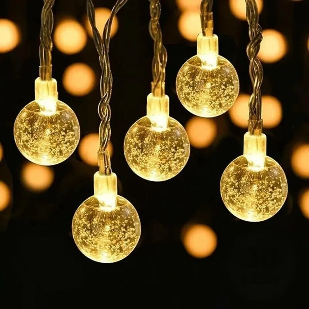40 LED Globe String Lights Fairy Battery Operated 20ft Warm White NEW Holiday